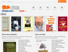 Tablet Screenshot of librosyrevistas.org